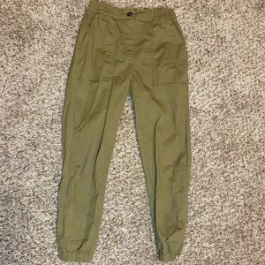 army green joggers